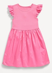 Old Navy Flutter-Sleeve Fit and Flare Dress for Toddler Girls