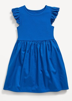 Old Navy Flutter-Sleeve Fit and Flare Dress for Toddler Girls