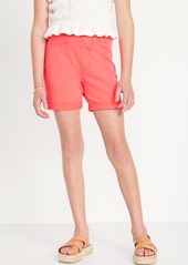 Old Navy French Terry Rolled-Cuff Midi Shorts for Girls