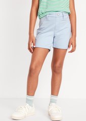 Old Navy French Terry Rolled-Cuff Midi Shorts for Girls