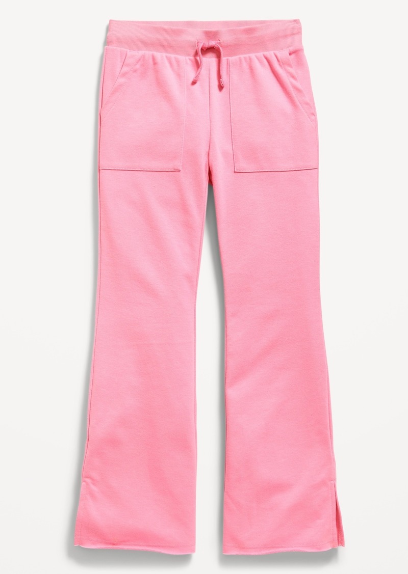 Old Navy French-Terry Side-Slit Flare Sweatpants for Girls