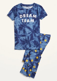 Old Navy Snug-Fit Gender-Neutral Matching Graphic Pajama Set For Kids