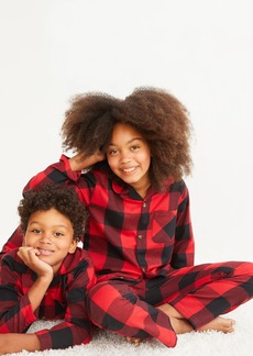 Old Navy Gender-Neutral Matching Plaid Flannel Pajama Set For Kids