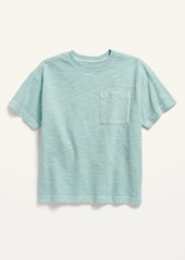 Old Navy Gender-Neutral Short-Sleeve Slub-Knit Loose-Fit Pocket T-Shirt For Kids
