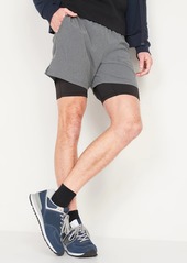 Old Navy Go 2-in-1 Workout Shorts + Base Layer for Men -- 7-inch inseam