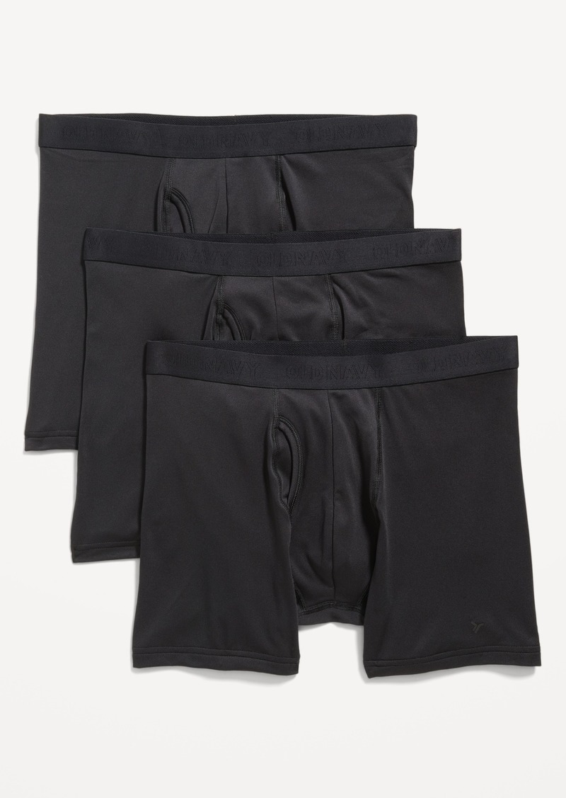 Old Navy Go-Dry Cool Performance Boxer-Brief Underwear 3-Pack -- 5-inch inseam