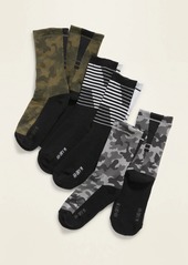 Old Navy Go-Dry Crew Socks 3-Pack For Boys