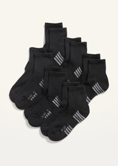 Old Navy Go-Dry Quarter Crew Socks 6-Pack for Boys