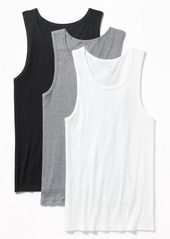 Old Navy Go-Dry Rib-Knit Tank Tops 3-Pack