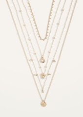 Old Navy Gold-Toned Five-Strand Layered Necklace for Women