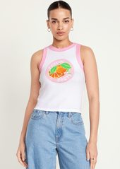 Old Navy Graphic Crop Tank Top