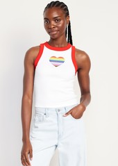 Old Navy Graphic Crop Tank Top