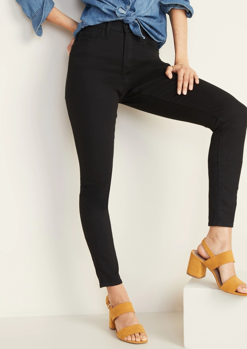 high rise skinny jeans old navy