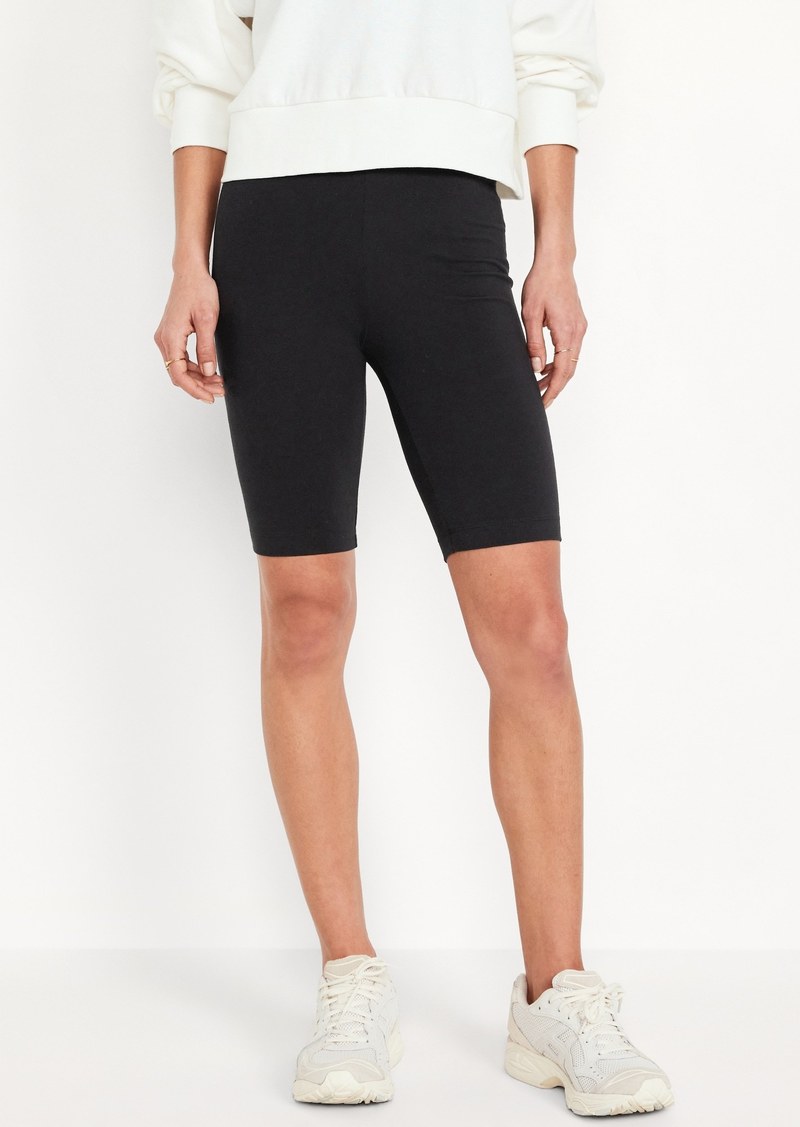 Old Navy High-Waisted Biker Shorts -- 10-inch inseam