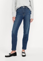 Old Navy High-Waisted Built-In Warm OG Straight Ankle Jeans