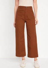 Old Navy High-Waisted Cropped Wide-Leg Pants