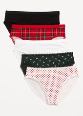 Old Navy High-Waisted Everyday Cotton Underwear 5-Pack