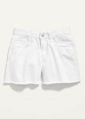 Old Navy High-Waisted Frayed-Hem Twill Shorts for Girls