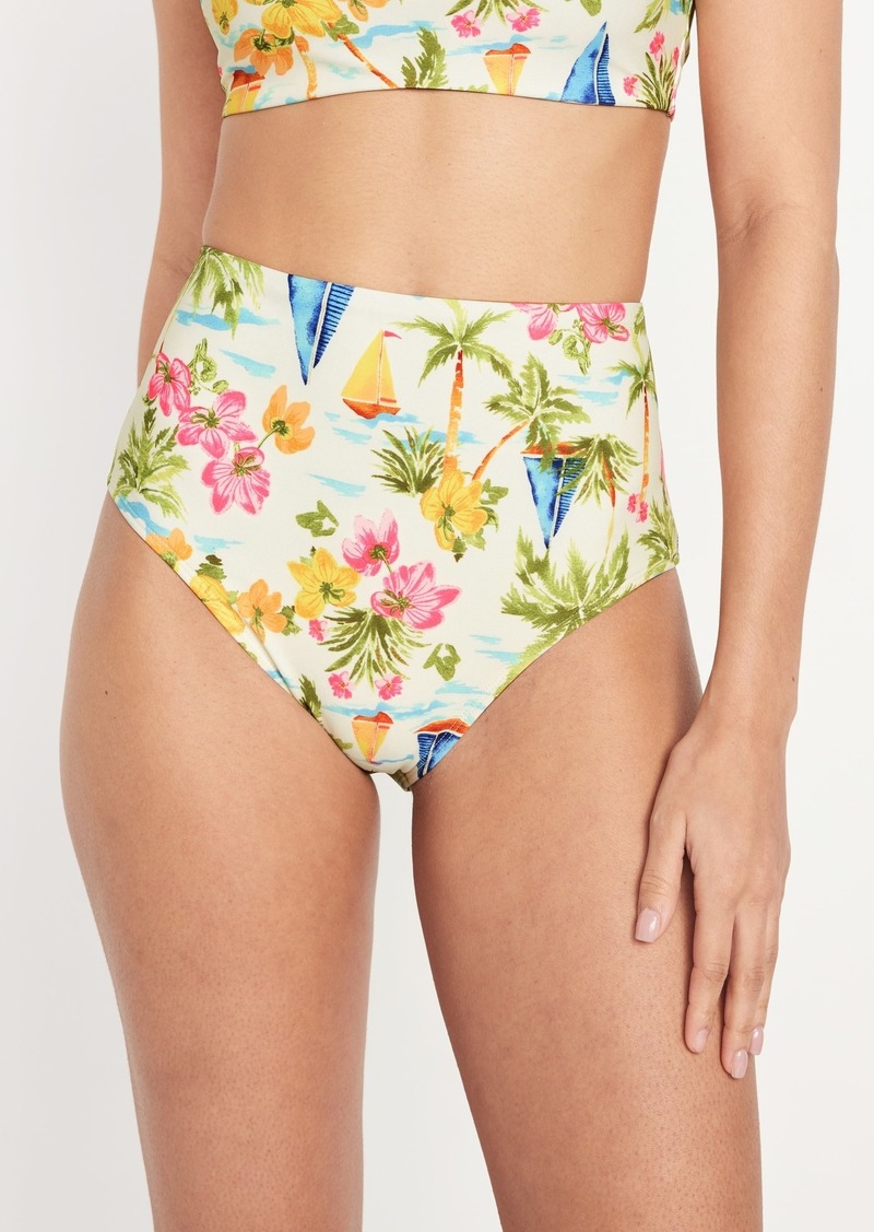 Old Navy High-Waisted French-Cut Bikini Swim Bottoms