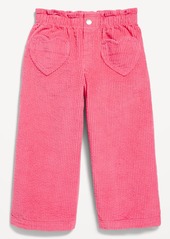 Old Navy High-Waisted Heart-Pocket Wide-Leg Corduroy Pants for Toddler Girls