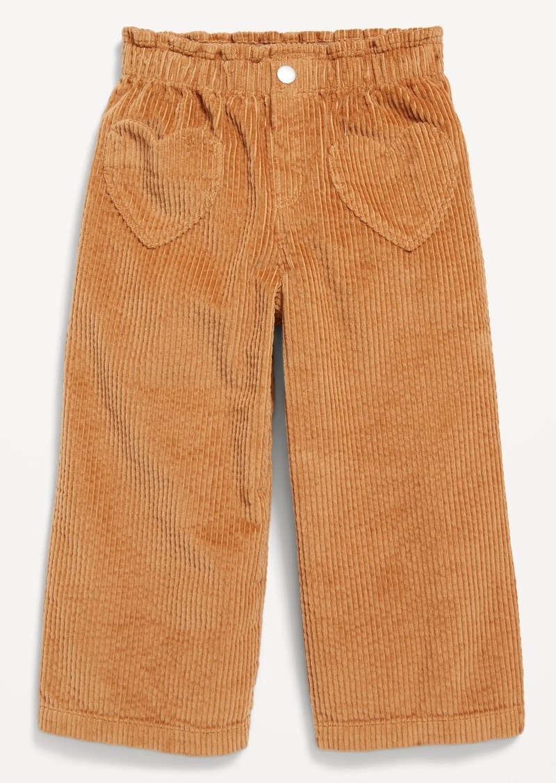 Old Navy High-Waisted Heart-Pocket Wide-Leg Corduroy Pants for Toddler Girls