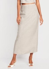 Old Navy High-Waisted Linen-Blend Maxi Skirt