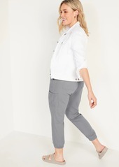 Old Navy High-Waisted Linen-Blend Tapered Jogger Pants for Women