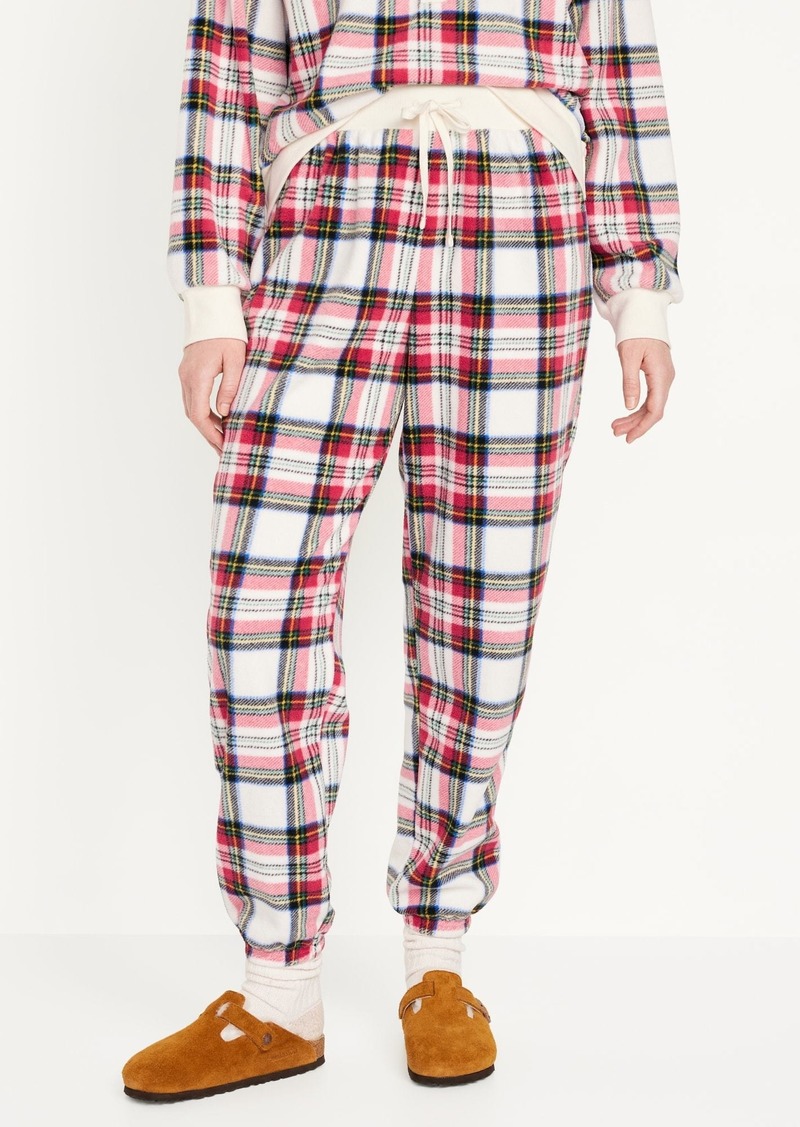 Old Navy High-Waisted Micro Fleece Pajama Jogger Pants