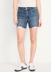 Old Navy High-Waisted OG Jean Cut-Off Shorts -- 5-inch inseam