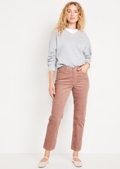 Old Navy High-Waisted OG Straight Corduroy Ankle Pants