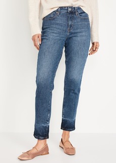 Old Navy High-Waisted OG Straight Cotton-Hemp Blend Ankle Jeans