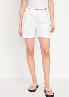 Old Navy High-Waisted Crinkle Gauze Shorts -- 5-inch inseam