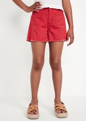 Old Navy High-Waisted Pocket Frayed-Hem Shorts for Girls