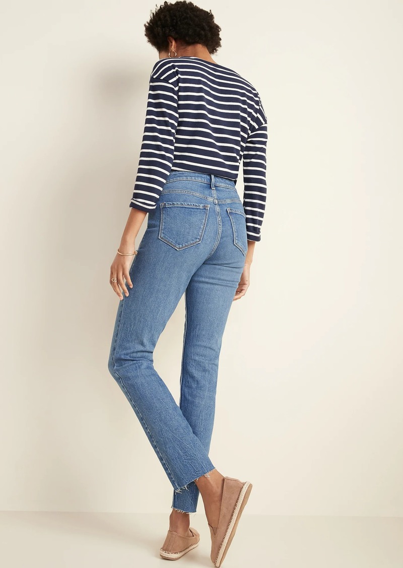 old navy power slim straight jeans