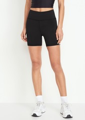 Old Navy High-Waisted PowerSoft Ribbed Biker Shorts -- 6-inch inseam