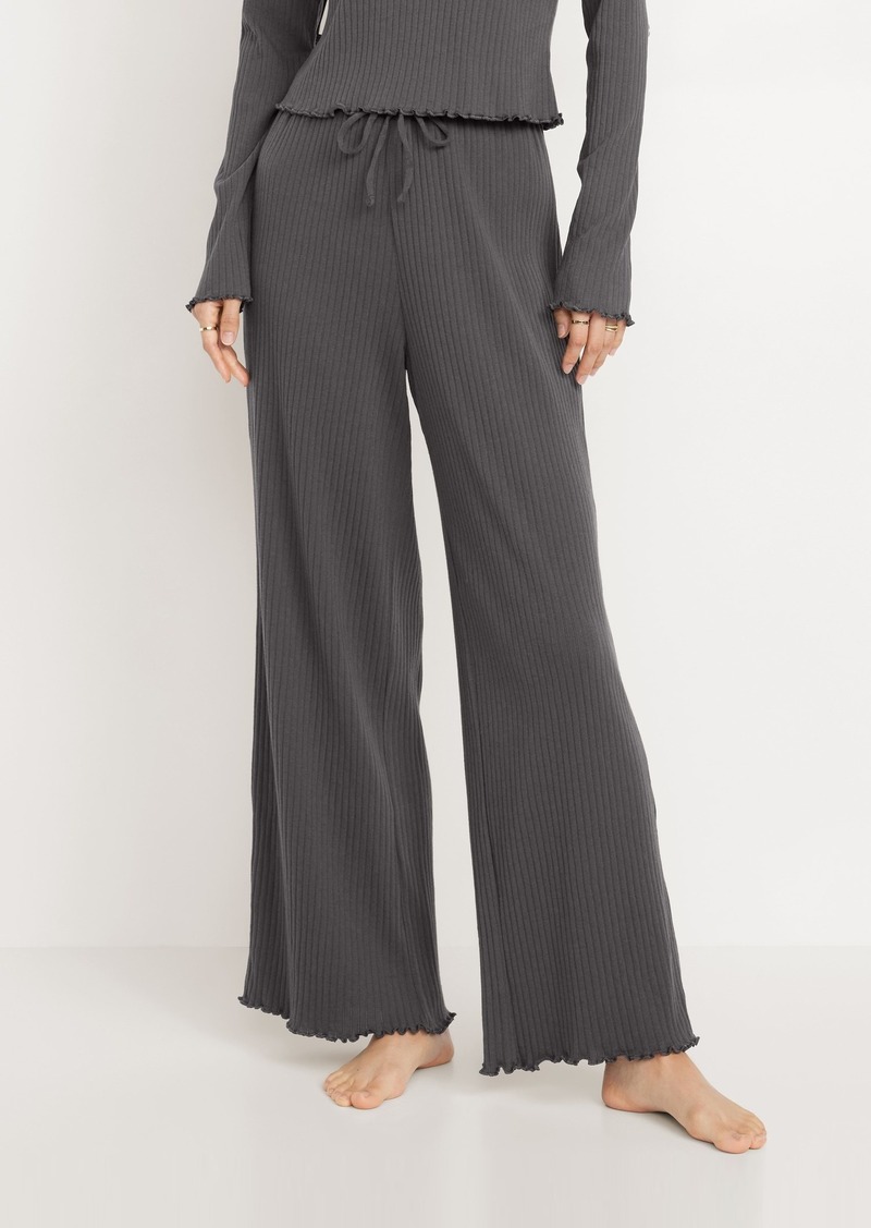 Old Navy High-Waisted Ribbed Pajama Pants