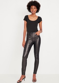 Old Navy High-Waisted Shine Rockstar Super-Skinny Jeans