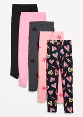 Old Navy High-Waisted Side Ruched Leggings 5-Pack for Girls