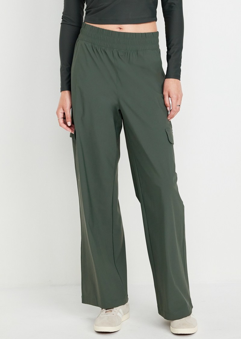 Old Navy High-Waisted SleekTech Wide-Leg Cargo Pants