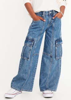 Old Navy High-Waisted Super Baggy Wide-Leg Cargo Jeans for Girls