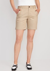 Old Navy High-Waisted Uniform Bermuda Shorts -- 7-inch inseam