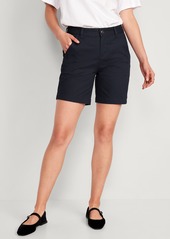 Old Navy High-Waisted Uniform Bermuda Shorts -- 7-inch inseam