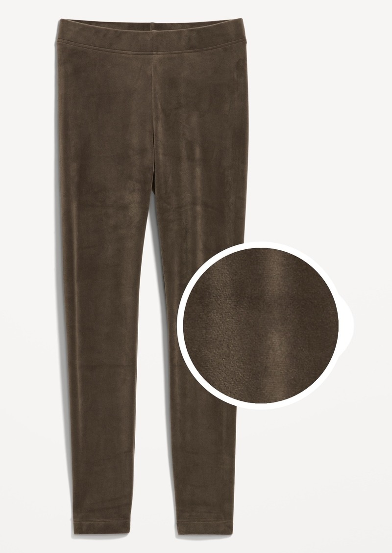 Old Navy High-Waisted Velvet Ankle Leggings