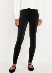 Old Navy High-Waisted Velvet Ankle Leggings