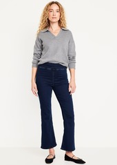 Old Navy High-Waisted Weekender Pull-On Crop Flare Jeans