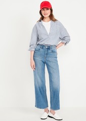 Old Navy High-Waisted Wow Crop Wide-Leg Jeans