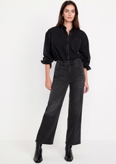 Old Navy High-Waisted Wow Crop Wide-Leg Jeans