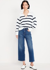 Old Navy High-Waisted Wow Crop Wide-Leg Jeans