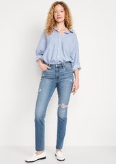 Old Navy High-Waisted Wow Straight Ankle Jeans