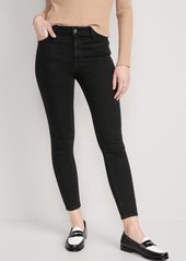 Old Navy High-Waisted Wow Super-Skinny Black-Wash Ankle Jeans